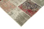 Patchwork Multi Pamuk Üzerine Yün El Dokuma Kilim-250x350 - Görsel 4