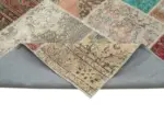 Patchwork Multi Pamuk Üzerine Yün El Dokuma Kilim-250x350 - Görsel 6