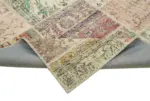 Patchwork Multi Pamuk Üzerine Yün El Dokuma Kilim-246x350 - Görsel 6