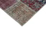 Patchwork Multi Pamuk Üzerine Yün El Dokuma Kilim-300x400 - Görsel 4