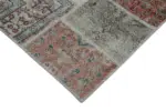 Patchwork Multi Pamuk Üzerine Yün El Dokuma Kilim-300x402 - Görsel 4