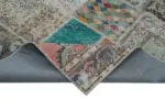 Patchwork Multi Pamuk Üzerine Yün El Dokuma Kilim-300x402 - Görsel 6