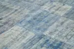 Patchwork Mavi Pamuk Üzerine Yün El Dokuma Kilim-245x348 - Görsel 5