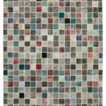 Patchwork Multi Pamuk Üzerine Yün El Dokuma Kilim-254x350