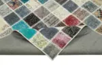 Patchwork Multi Pamuk Üzerine Yün El Dokuma Kilim-248x350 - Görsel 6