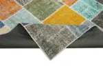 Patchwork Multi Pamuk Üzerine Yün El Dokuma Kilim-250x298 - Görsel 6