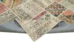 Patchwork Multi Pamuk Üzerine Yün El Dokuma Kilim-250x303 - Görsel 6