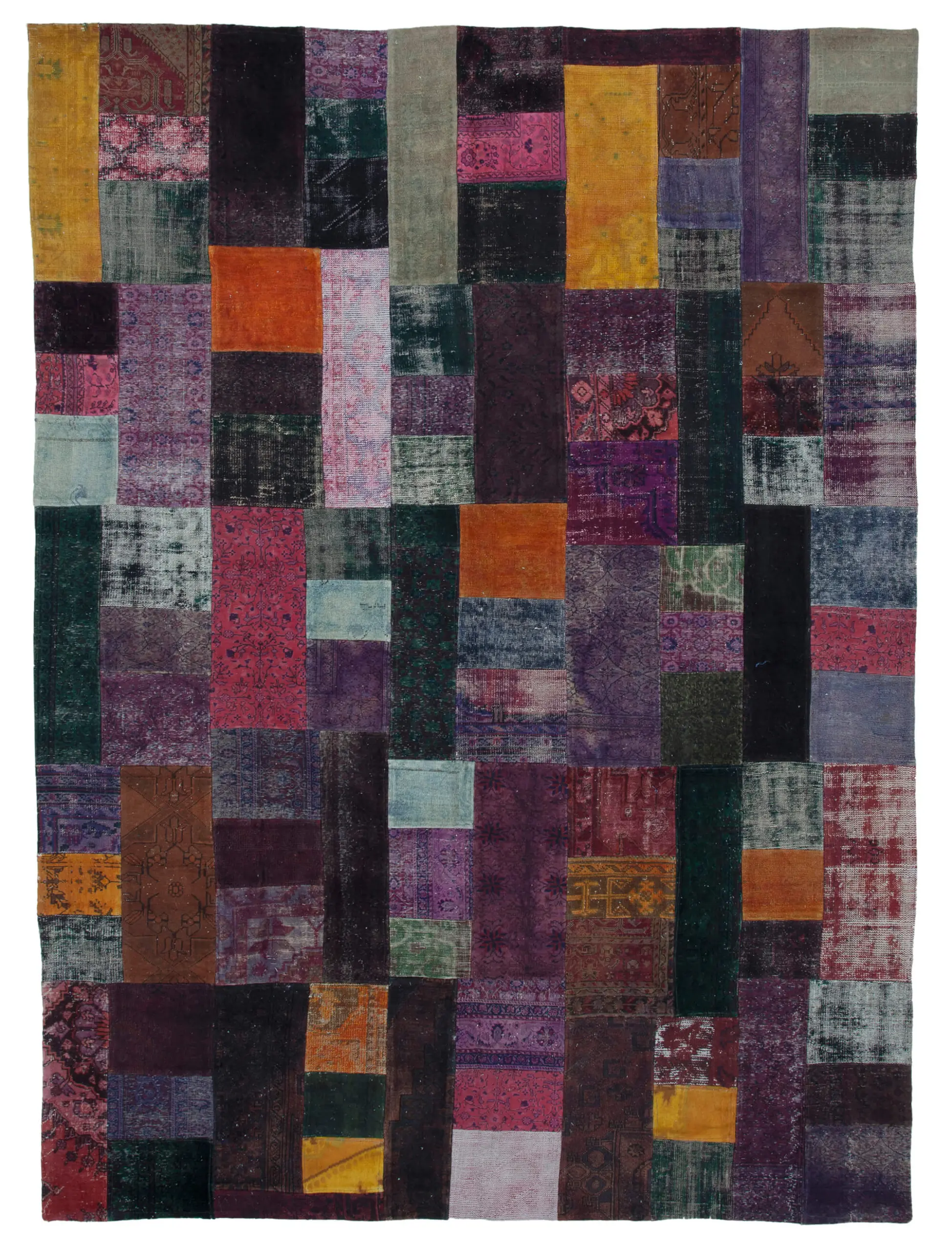 Rc_34979_0_Multicolor_Patchwork_Rugs Patchwork Multi Pamuk Üzerine Yün El Dokuma Kilim-292x405 - Görsel 1