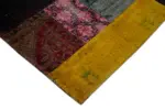 Patchwork Multi Pamuk Üzerine Yün El Dokuma Kilim-292x405 - Görsel 4