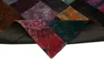 Patchwork Multi Pamuk Üzerine Yün El Dokuma Kilim-292x405 - Görsel 6