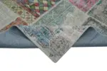 Patchwork Multi Pamuk Üzerine Yün El Dokuma Kilim-300x402 - Görsel 6