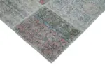 Patchwork Multi Pamuk Üzerine Yün El Dokuma Kilim-301x404 - Görsel 4