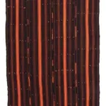 Kıl Çizgili Siyah Keçi Kılı İpliğinden El Dokuma Kilim-180x222