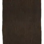 Kıl Çizgili Kahverengi Keçi Kılı İpliğinden El Dokuma Kilim-173x302