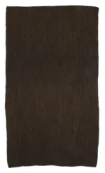 Kıl Çizgili Kahverengi Keçi Kılı İpliğinden El Dokuma Kilim-173x302