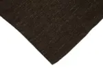 Kıl Çizgili Kahverengi Keçi Kılı İpliğinden El Dokuma Kilim-173x302 - Görsel 4