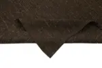 Kıl Çizgili Kahverengi Keçi Kılı İpliğinden El Dokuma Kilim-173x302 - Görsel 6