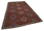 Cıcım Eskitme Multi Renk Keçi Kılı El Dokuma Kilim-190x315 - Görsel 2