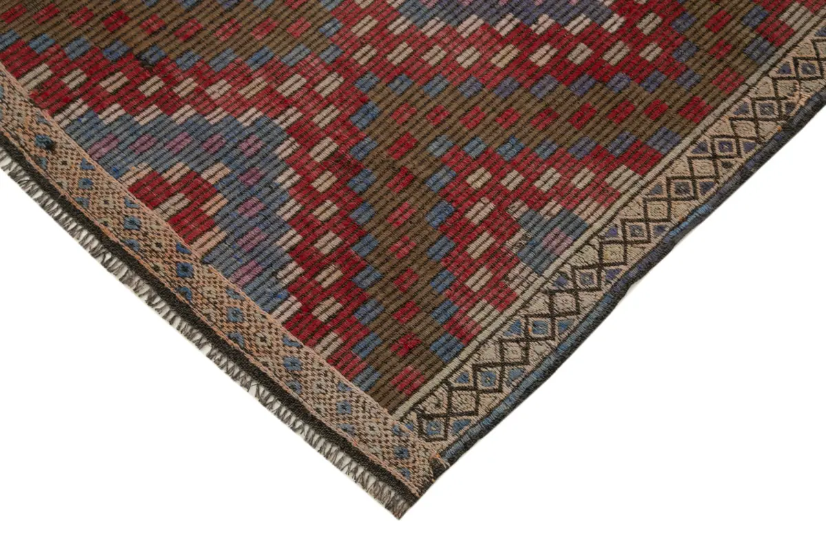 Cıcım Eskitme Multi Renk Keçi Kılı El Dokuma Kilim-190x315 - Görsel 4