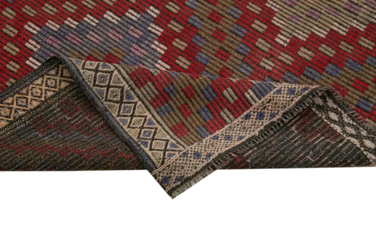 Cıcım Eskitme Multi Renk Keçi Kılı El Dokuma Kilim-190x315 - Görsel 6