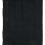 Cıcım Eskitme Siyah Renk Keçi Kılı El Dokuma Kilim-193x321