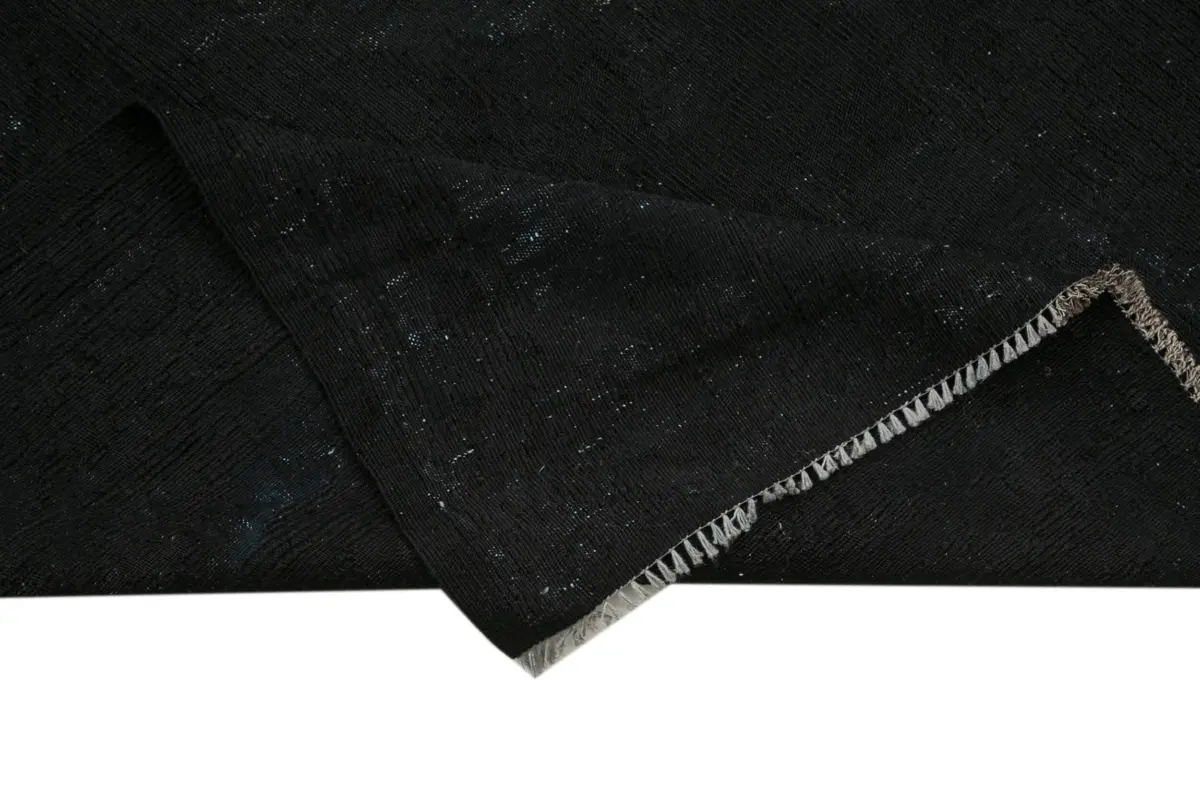 Cıcım Eskitme Siyah Renk Keçi Kılı El Dokuma Kilim-193x321 - Görsel 6