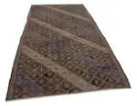 Cıcım Eskitme Kahverengi Renk Keçi Kılı El Dokuma Kilim-164x314 - Görsel 2