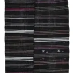 Cıcım Eskitme Siyah Renk Keçi Kılı El Dokuma Kilim-200x322