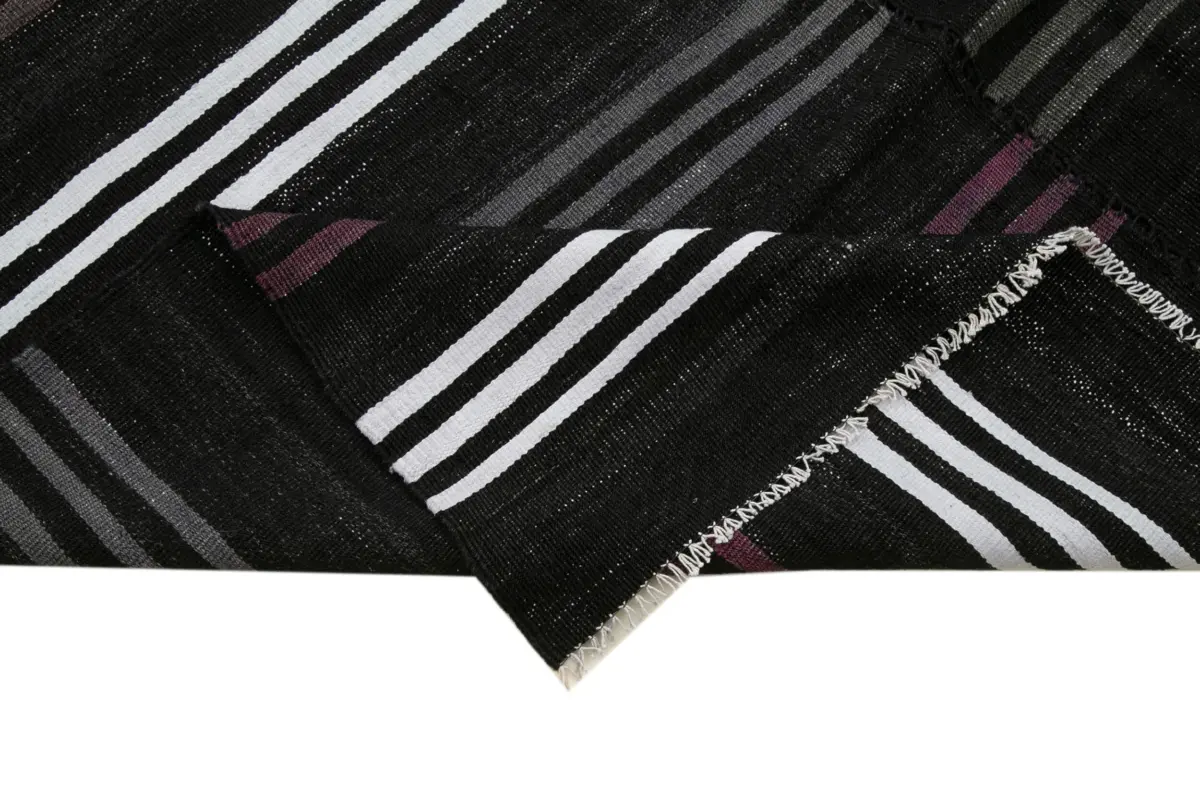 Cıcım Eskitme Siyah Renk Keçi Kılı El Dokuma Kilim-200x322 - Görsel 6