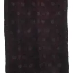 Cıcım Eskitme Kahverengi Renk Keçi Kılı El Dokuma Kilim-185x325