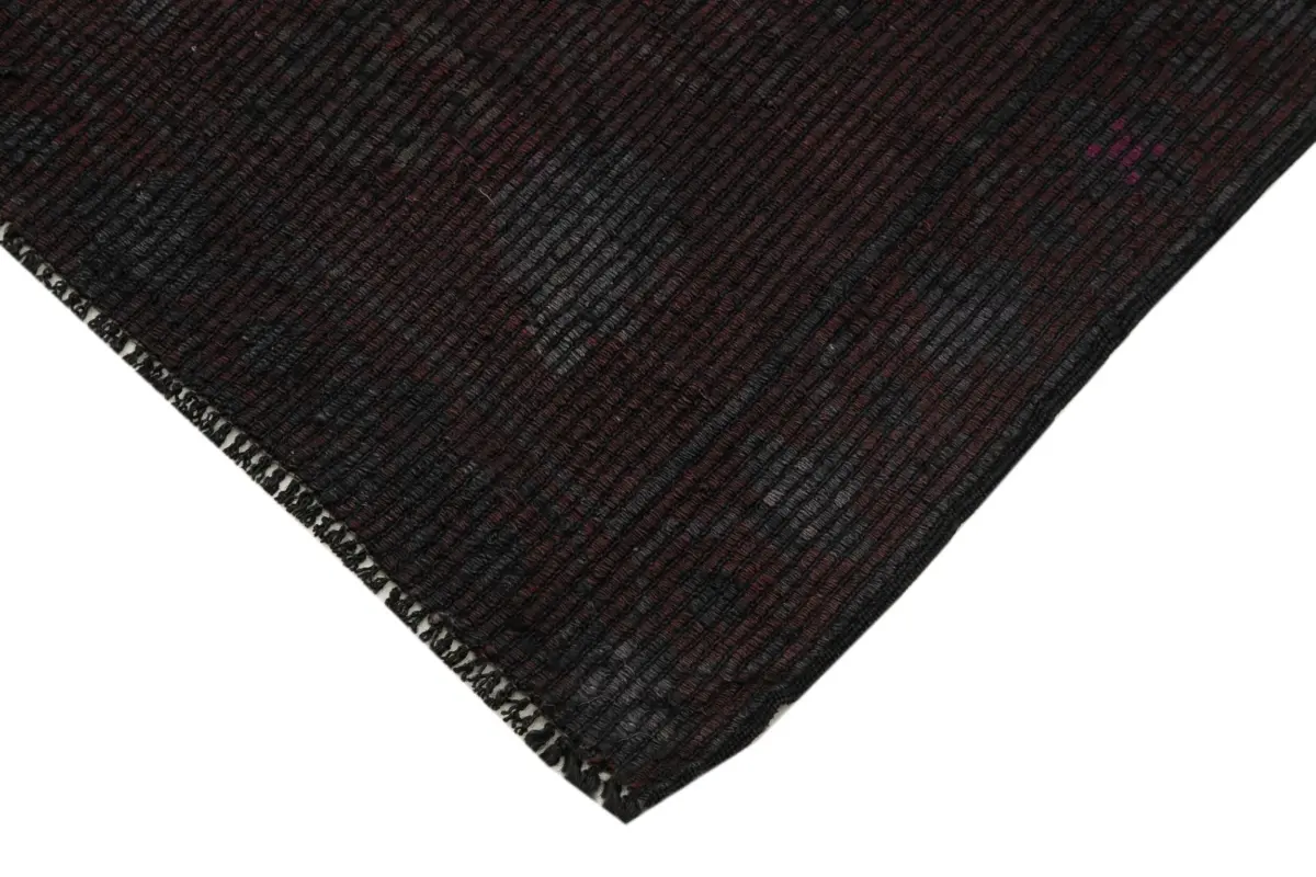 Cıcım Eskitme Kahverengi Renk Keçi Kılı El Dokuma Kilim-185x325 - Görsel 4
