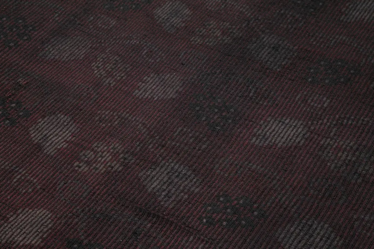 Cıcım Eskitme Kahverengi Renk Keçi Kılı El Dokuma Kilim-185x325 - Görsel 5