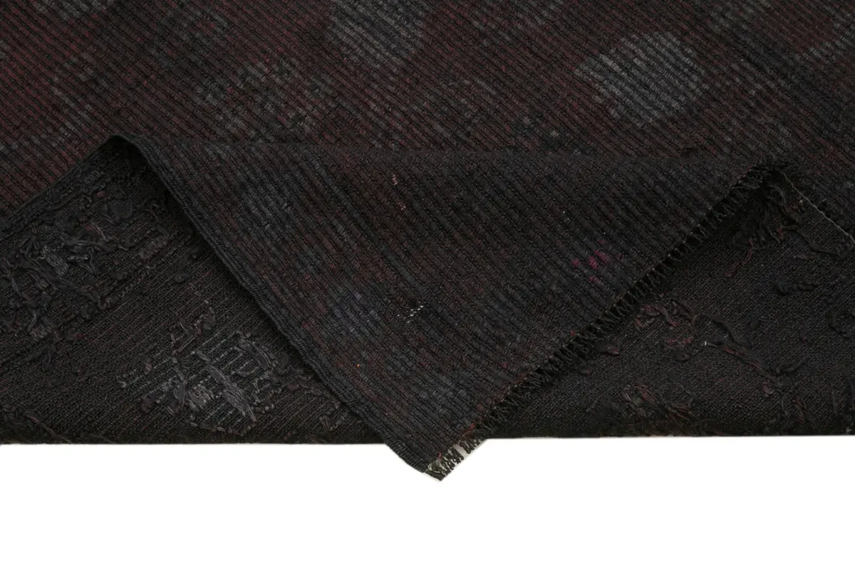 Cıcım Eskitme Kahverengi Renk Keçi Kılı El Dokuma Kilim-185x325 - Görsel 6