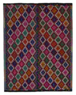 Cıcım Eskitme Multi Renk Keçi Kılı El Dokuma Kilim-248x312