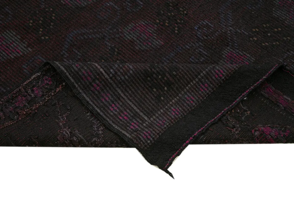 Cıcım Eskitme Kahverengi Renk Keçi Kılı El Dokuma Kilim-167x310 - Görsel 6