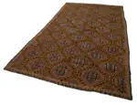 Cıcım Eskitme Kahverengi Renk Keçi Kılı El Dokuma Kilim-178x324 - Görsel 3