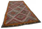 Cıcım Eskitme Multi Renk Keçi Kılı El Dokuma Kilim-175x339 - Görsel 2