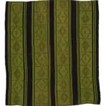 Cıcım Eskitme Yeşil Renk Keçi Kılı El Dokuma Kilim-170x180