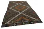 Cıcım Eskitme Kahverengi Renk Keçi Kılı El Dokuma Kilim-185x296 - Görsel 2