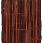 Cıcım Eskitme Kahverengi Renk Keçi Kılı El Dokuma Kilim-180x210