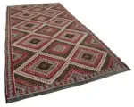 Cıcım Eskitme Multi Renk Keçi Kılı El Dokuma Kilim-181x343 - Görsel 2