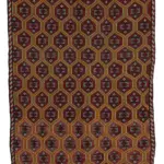 Cıcım Eskitme Kahverengi Renk Keçi Kılı El Dokuma Kilim-168x285