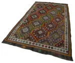 Cıcım Eskitme Multi Renk Keçi Kılı El Dokuma Kilim-163x299 - Görsel 3