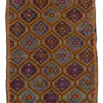 Cıcım Eskitme Multi Renk Keçi Kılı El Dokuma Kilim-170x273