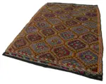 Cıcım Eskitme Multi Renk Keçi Kılı El Dokuma Kilim-170x273 - Görsel 3