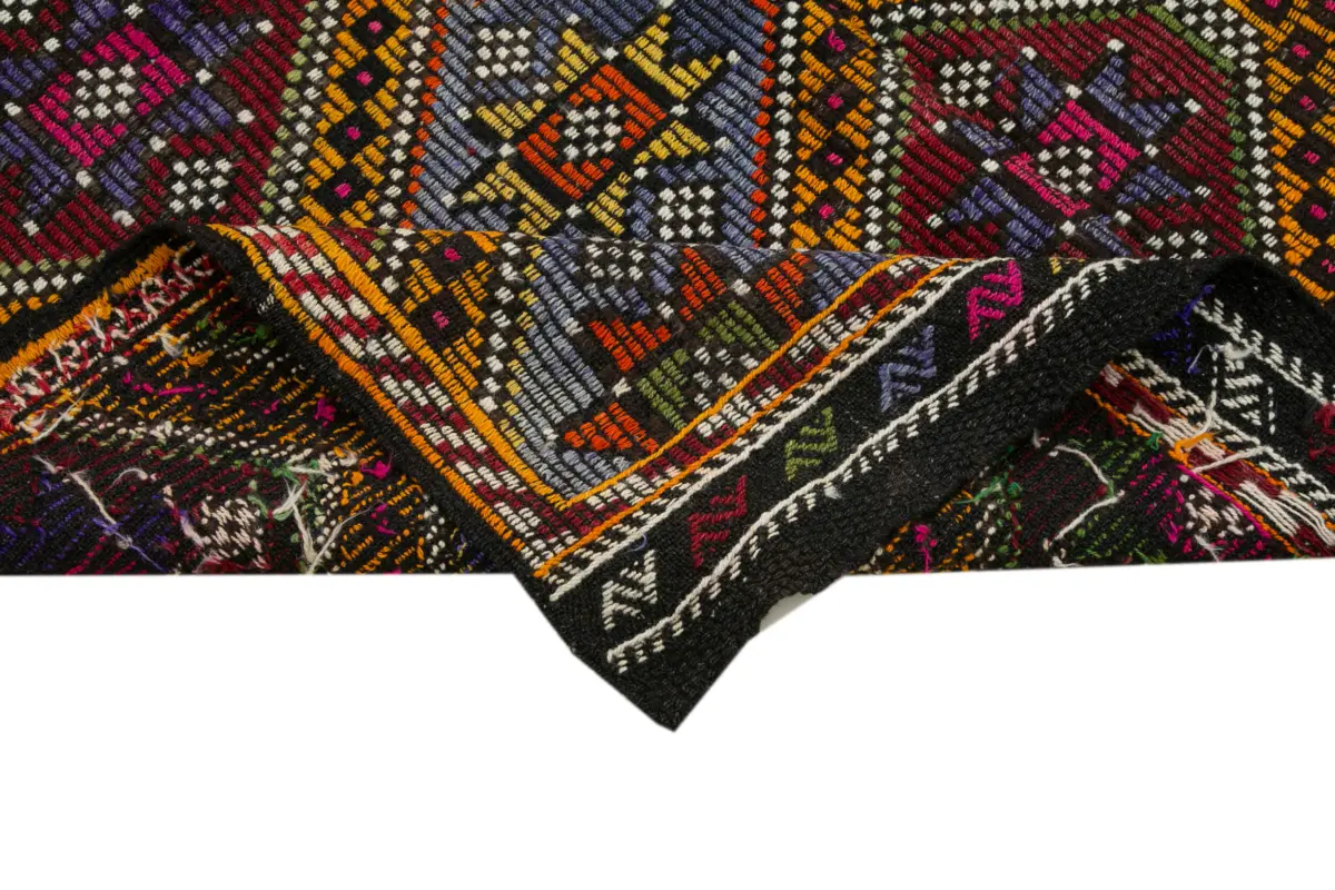 Cıcım Eskitme Multi Renk Keçi Kılı El Dokuma Kilim-170x273 - Görsel 6