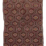 Cıcım Eskitme Multi Renk Keçi Kılı El Dokuma Kilim-193x311