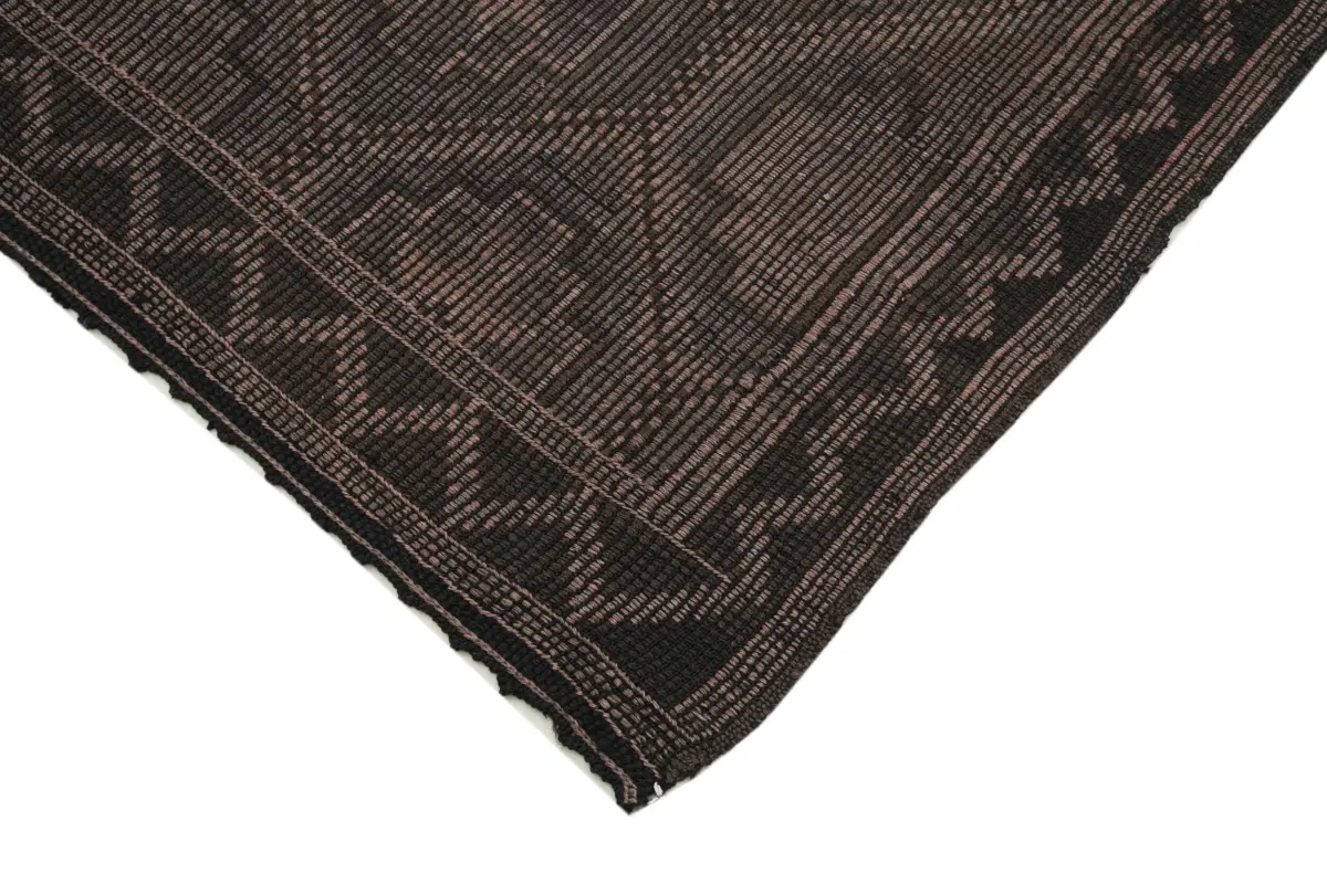 Cıcım Eskitme Kahverengi Renk Keçi Kılı El Dokuma Kilim-193x270 - Görsel 4