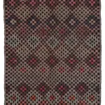 Cıcım Eskitme Multi Renk Keçi Kılı El Dokuma Kilim-203x313