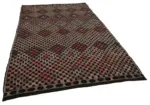 Cıcım Eskitme Multi Renk Keçi Kılı El Dokuma Kilim-203x313 - Görsel 2